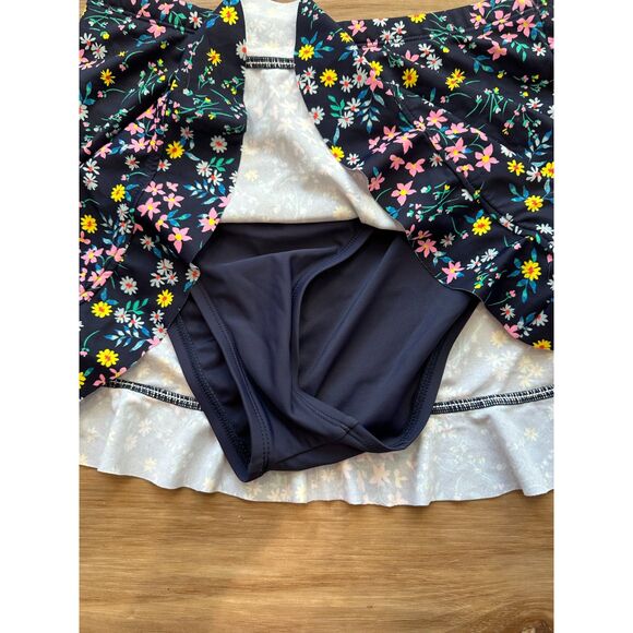 NWOT Draper James Ditsy Garden Ruffle Hem Skirted Swim Bottom Bikini Size Medium - Picture 4 of 8